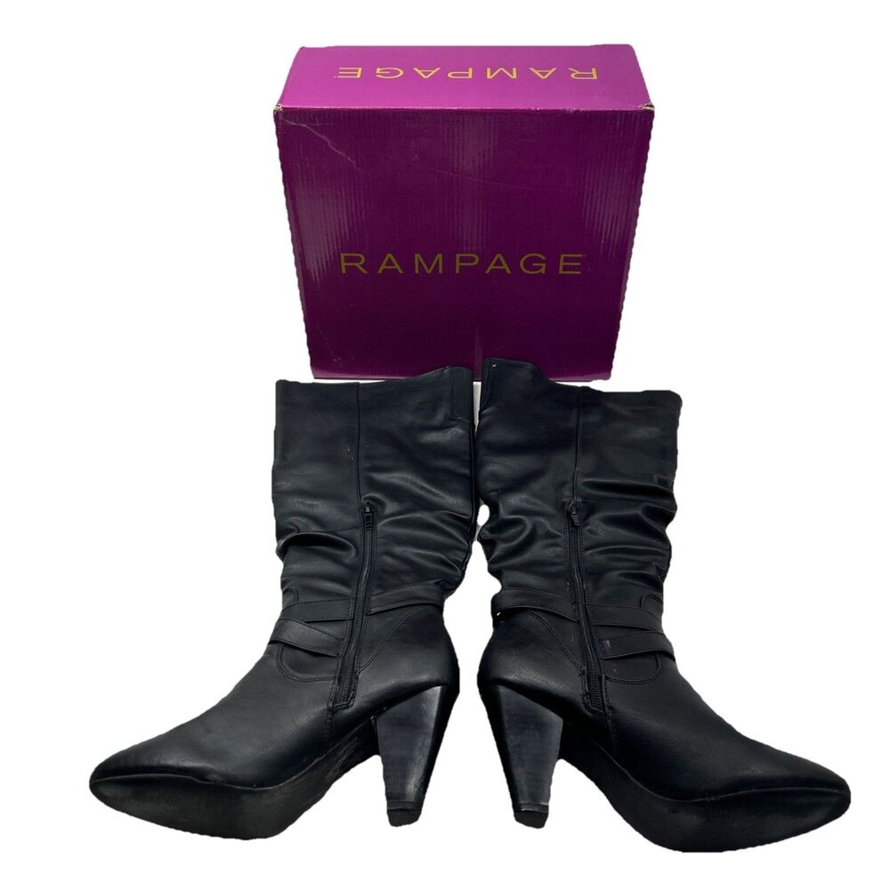 Rampage Black Women’s Size 8 Heels Knee High‎